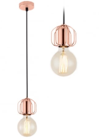 Lustre si pendule - Lampa DE TAVAN SUSPENDABILA Loft ROSE Gold APP593-1CP