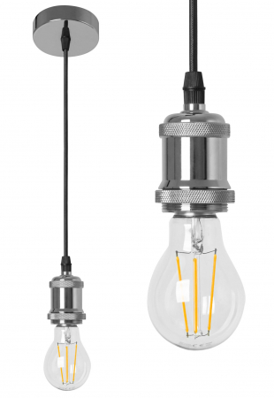 Lustre si pendule - Lampa DE TAVAN SUSPENDABILA LUMO Silver