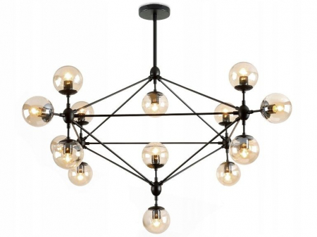 Lustre si pendule - LAMPA DE TAVAN SUSPENDABILA METAL INDUSTRIAL negru XXL APP265-15C