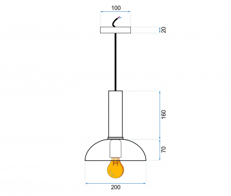 Lampa DE TAVAN SUSPENDABILA OSTI  C alb [7]
