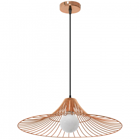 Lampa DE TAVAN SUSPENDABILA Plata rotunda Loft roz Aurie APP483-1CP [1]