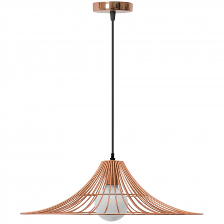 Lampa DE TAVAN SUSPENDABILA Plata rotunda Loft roz Aurie APP483-1CP [2]