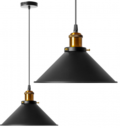 Lustre si pendule - LAMPA DE TAVAN SUSPENDABILA PORTO BLACK