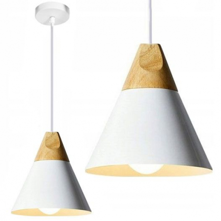 Lustre si pendule - Lampa DE TAVAN SUSPENDABILA Scandi A alb