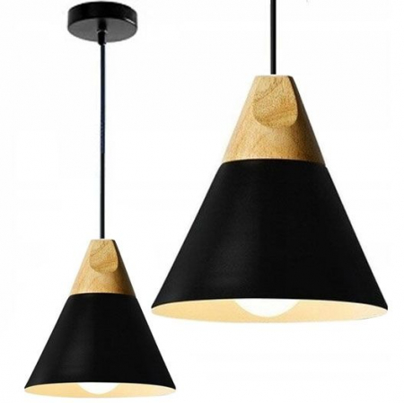 Lustre si pendule - Lampa DE TAVAN SUSPENDABILA Scandi A negru