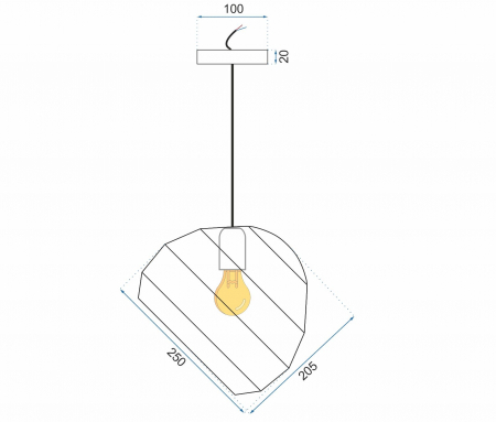 Lampa DE TAVAN SUSPENDABILA Sfera APP381-1CP [5]