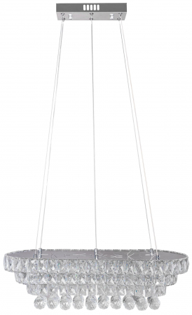 Lampă de tavan suspendată cristal LED 102W telecomandă APP417-CP [4]