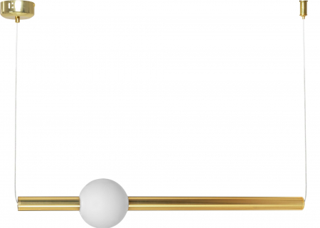 Lustre si pendule - Lampă de tavan suspendată cu LED lung alb auriu APP477-CP