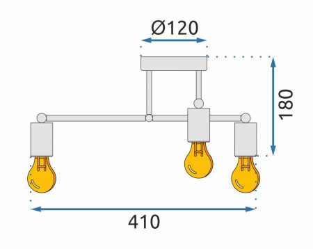 Lampa de tavan suspendată cvadruplă auriu roz 392200 [4]