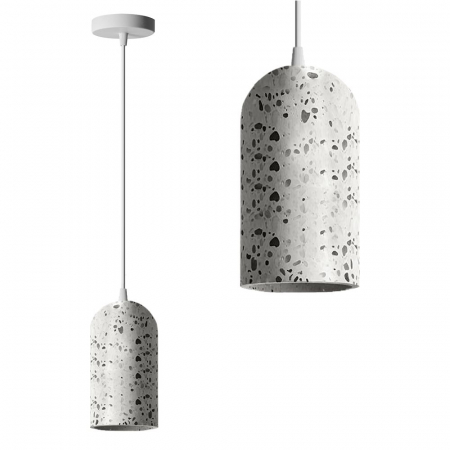 Lustre si pendule - Lampă de tavan suspendată din beton APP996-1CP B WHITE