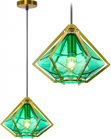 Lustre si pendule - Lampă de tavan suspendată din sticlă APP453-1CP