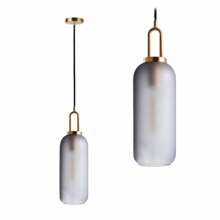Lustre si pendule - Lampă de tavan suspendată din sticlă Tuba APP628-1CP