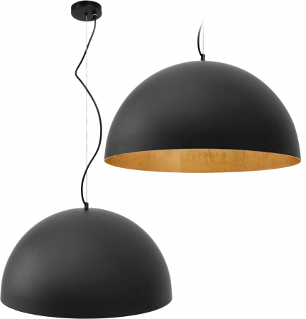 Lustre si pendule - Lampă de tavan suspendată neagra 60cm APP380-1CP