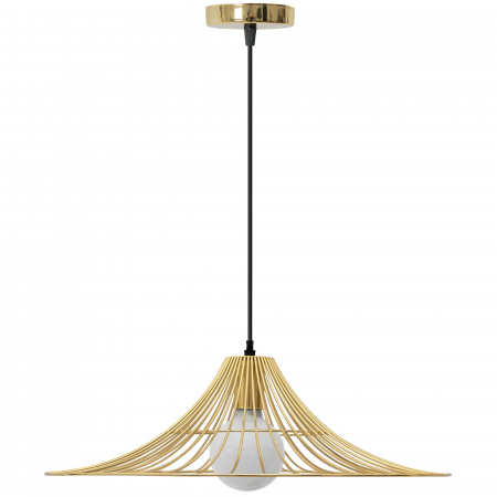 Lămpa de tavan suspendata plata rotunda Loft auriu APP499-1CP [2]