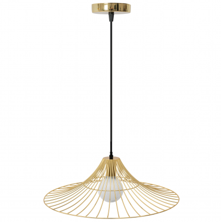 Lustre si pendule - Lămpa de tavan suspendata plata rotunda Loft auriu APP499-1CP