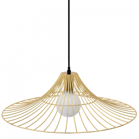 Lămpa de tavan suspendata plata rotunda Loft auriu APP499-1CP [3]
