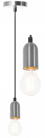 Lustre si pendule - Lampă de tavan suspendată Portaluminat din satin APP356-1CP