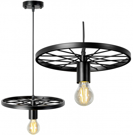 Lustre si pendule - Lampă de tavan suspendată Retro Circle Loft APP212-1CP