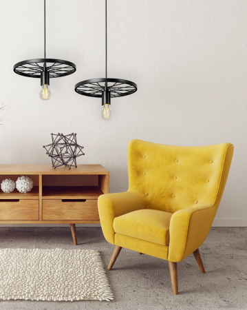 Lampă de tavan suspendată Retro Circle Loft APP212-1CP [3]
