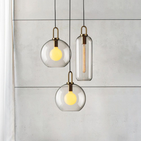 Lampă de tavan suspendată sticlă 20cm APP629-1CP [3]
