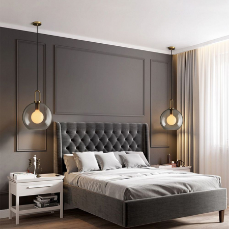 Lampă de tavan suspendată sticlă 20cm APP629-1CP [4]