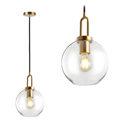 Lustre si pendule - Lampă de tavan suspendată sticlă 20cm APP629-1CP