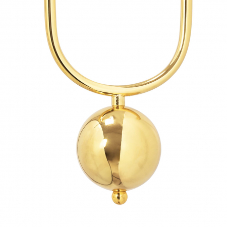 Lampă de tavan suspendată sticlă metal auriu alb APP482-1CP [2]