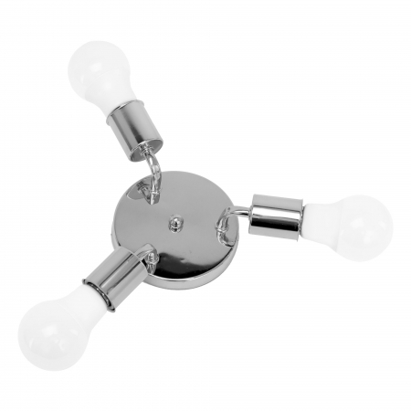 Lustre si pendule - Lampa DE TAVAN tripla metal Crom APP703-3C