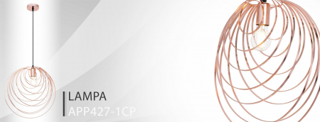 LAMPA GEOMETRICA ROSE GOLD APP427-1CP [6]