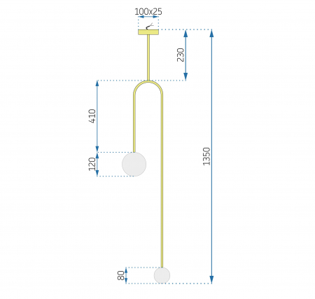 Lampa Gold APP964-2CP [8]