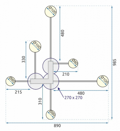 Lampa LED app522-6c [4]