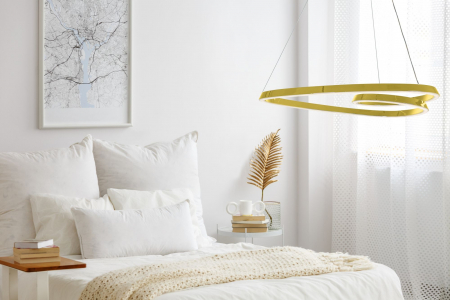 Lampa LED APP7797-cp Gold + Remote Control [4]