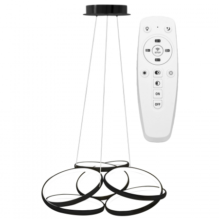 Lustre si pendule - Lampa LED APP793-CP BLACK FLAT