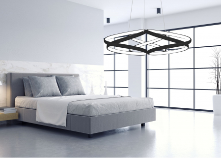 Lampa LED APP793-CP BLACK FLAT [3]