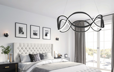 Lampa LED APP799-CP Twist Black [4]