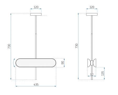 Lampa LED APP832-CP GOLD [6]