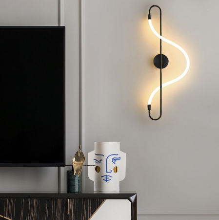 Lampa LED APP857-W LONG BLACK [4]