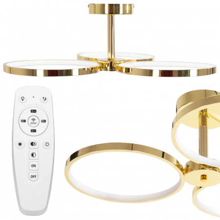 Lampa LED APP993-c Gold + Remote Control [0]