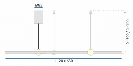Lampă LED cu inel negru 3 + telecomandă APP752-30-40-50 [9]