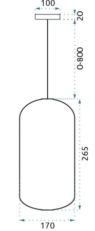 Lampă LED din sticlă suspendată APP442-CP [3]