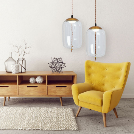 Lampă LED din sticlă suspendată APP444-CP [2]