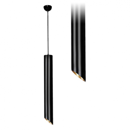 Lustre si pendule - LAMPĂ MODERNĂ AURIE NEAGRA 30 CM APP574-1CP