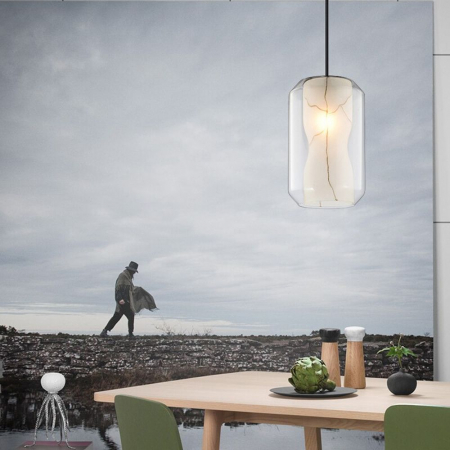 LAMPĂ MODERNĂ AURIE NEAGRA WHITE MARBLE  APP909-1CP [6]