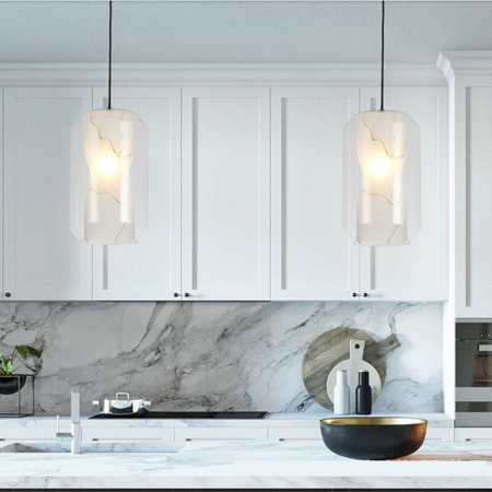 LAMPĂ MODERNĂ AURIE NEAGRA WHITE MARBLE  APP909-1CP [5]