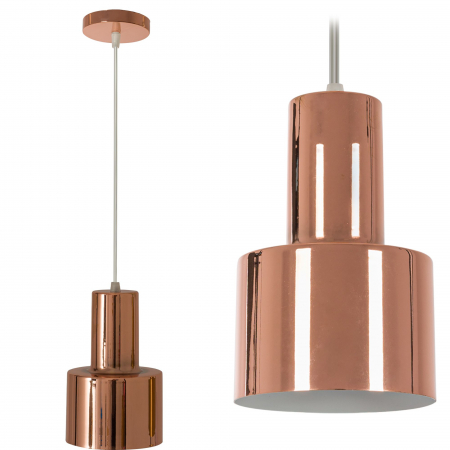 Lustre si pendule - Lampă modernă de tavan din metal aur iu roz