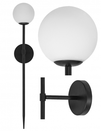 Aplice - LAMPĂ MODERNĂ NEAGRA 90cm APP581-1W