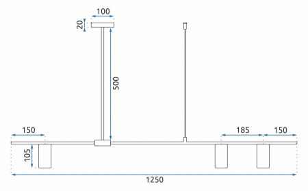 Lampă modernă suspendată aurie neagra APP585-3CP [6]
