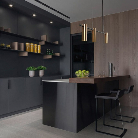 Lampă modernă suspendată aurie neagra APP585-3CP [4]