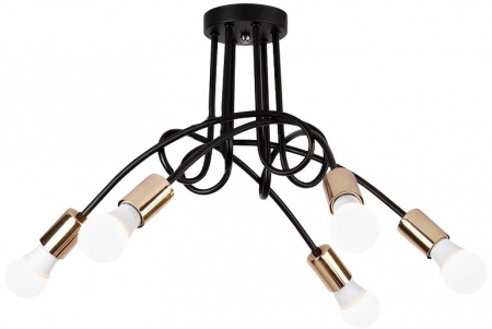 Lustre si pendule - Lampă Paradise 5 Black Gold APP518-5C