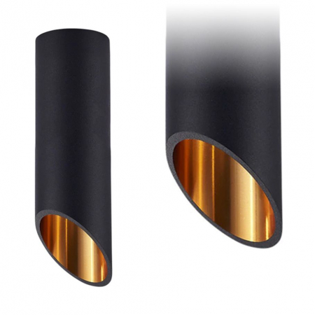Lustre si pendule - LAMPA PLAFON MODERNA AURIE NEAGRA 20 CM APP571-1C